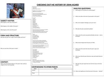 Checking Out Me History - Revision