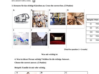 Reading tasks iGCSE style for Y9 or Y10 practice