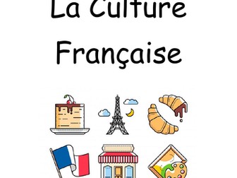 French culture activities booklet