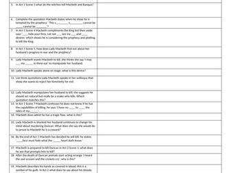 The Big Macbeth quiz and answers