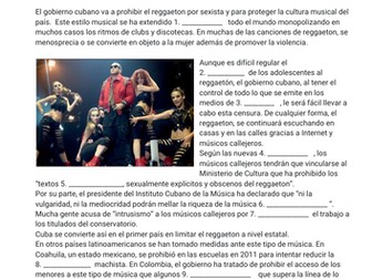 (Worksheet) Y12 Influencia de los idolos - reggaeton