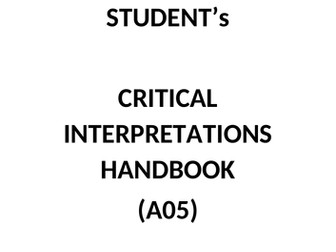 A05 critics handbook