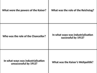 AQA Germany GCSE Flashcards