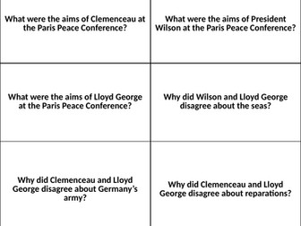 AQA GCSE Conflict and Tension 1919-1939 Flashcards