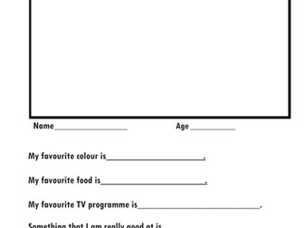 All About Me Transition Activity.