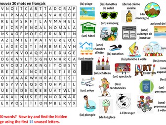 Bumper French Holidays Wordsearch