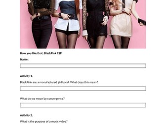 BlackPink: How you like that - AQA GCSE Media Studies Close Study Product