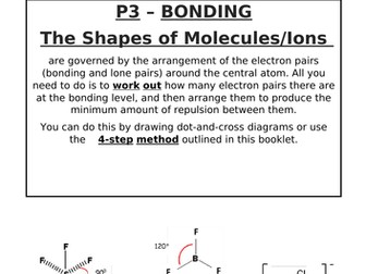 AQA P3 Bonding Unit - Shapes of Molecules/Ions