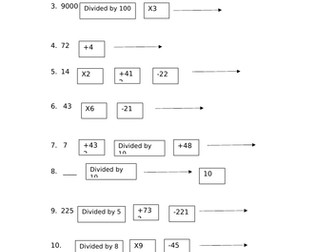 Maths two and three step function machines