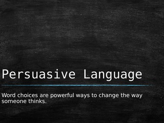 Persuasive Language