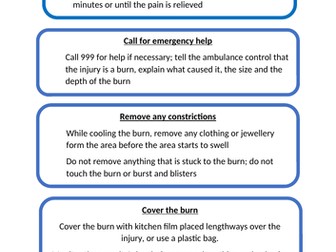 RO31 - First Aid - Burns and Scalds