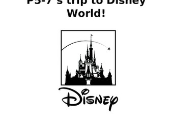Disney World school trip workbook