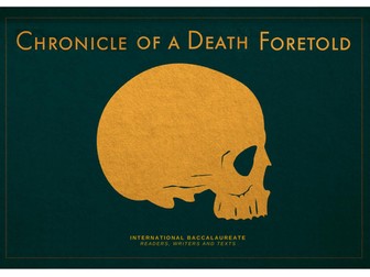 Booklet - Chronicle of a Death Foretold - IB Literature