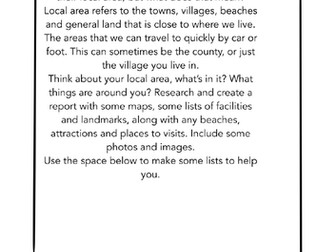 Local area - Favourite places Unit