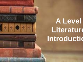 A Level Literature Taster session (WJEC EDUQAS)