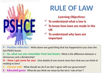 Rule of law - PSHCE