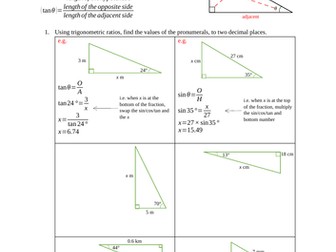 Year 10 Trigonometry Revision