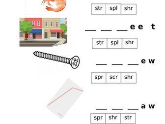 Phase 4 Phonics Homework 3 Consonant Blends