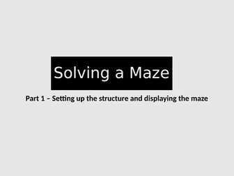 A Level NEA Upskilling Project: Solving a Maze using DFS