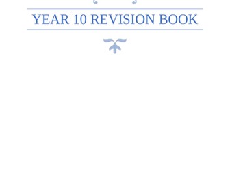 Year 10 Maths Revision Booklet