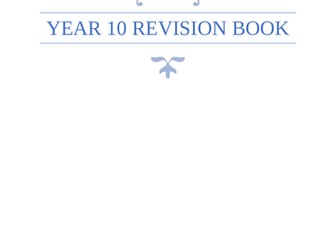 Year 10 Maths Revision Booklet