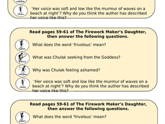 DERIC Reading comprehension Firework Makers Daughter