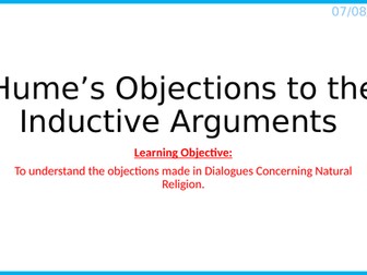 Hume's Objections to the Cosmological Argument