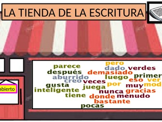 LA TIENDA DE LA ESCRITURA - writing skills