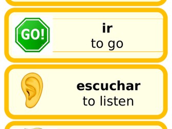 Emoji infinitives - Spanish