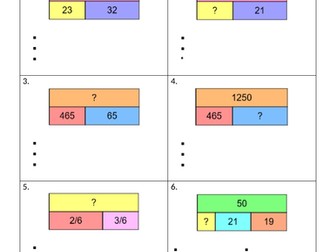WRM - Year 7 - Fact Families - Homework
