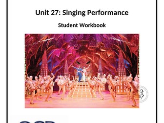 Unit 27: Singing Performance Workbook (Cambridge Technicals Performing Arts)
