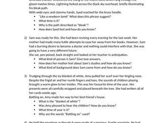 Inference worksheet for Year 5/6