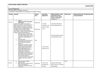 Year 9 Comedy & Tragedy Schemes