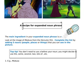 Perseus and the Gorgon Unit of work English