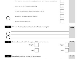Ancient Greece Guided reading week unit