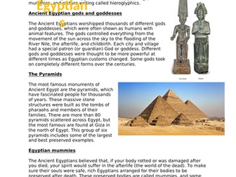 Ancient Greece Non chronological report writing unit