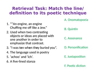 "Daddy" by Sylvia Plath PPT for A-level AQA Poetry Theory and Independence (Full Lesson)