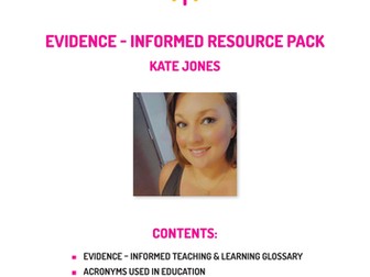 Evidence informed resource pack