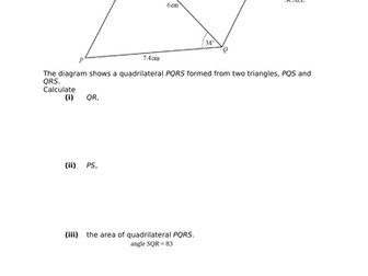 QUADRILATERALS WITH ANSWERS