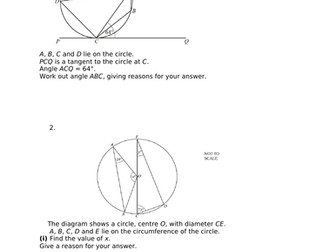 GEOMETRY WITH ANSWERS