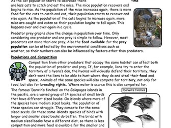 Predator, Prey and Populations