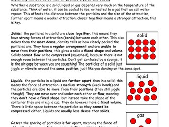 Particulate Nature of Matter