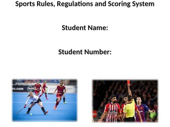 Unit 2 Practical Sports Performance (Rules, Regs & Scoring System workbooklet)