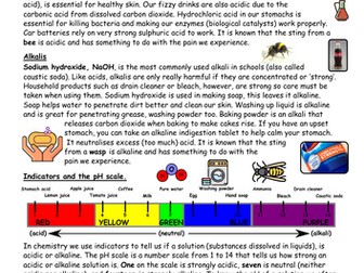 Acids, Alkalis, Neutralisation, pH Scale