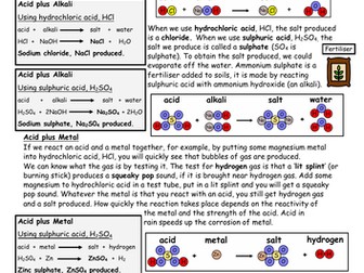 Acids and Alkalis and Acids and Metals