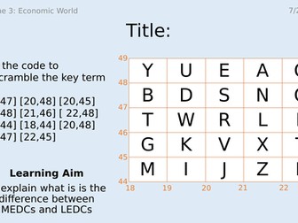 CIE IGCSE Geography | Development SOW
