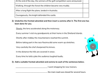 Commas after fronted adverbials