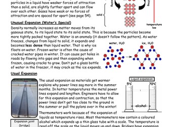 States of Matter and Expansion