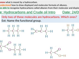 Hydrocarbons and crude oil intro