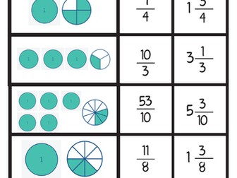 Mix n' Match - Improper fractions